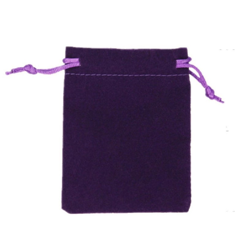 KUPOO 50 Pieces Wholesale Lot Velvet Pouches with drawstrings,pouches bags 3 X 4 Inch (Purple) - Image 2